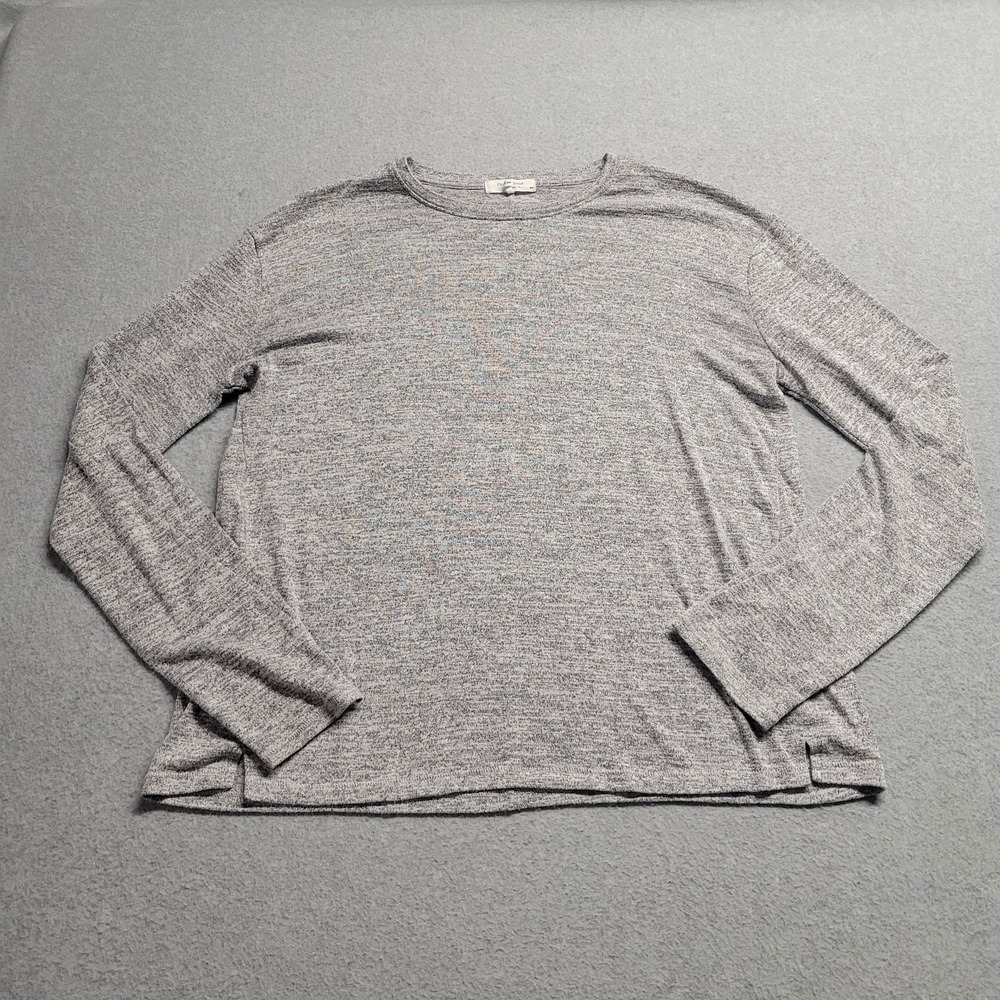 Rag and Bone Womens Heather Gray Knit Long Sleeve Tee Top Blouse Size S